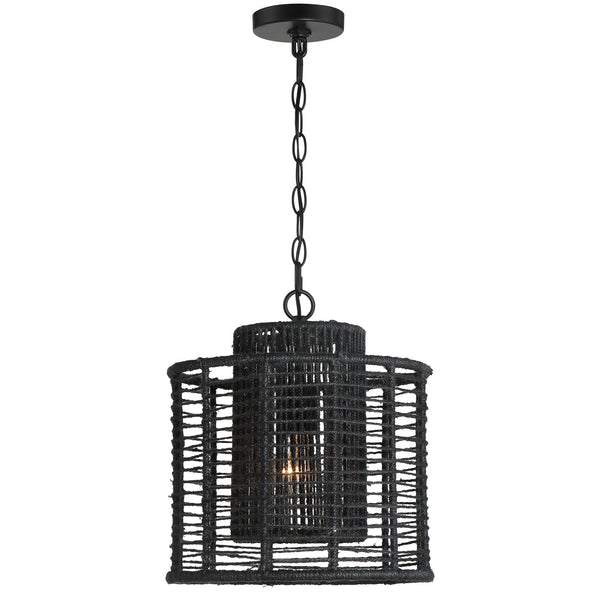 Jayda 12.5'' One Light Pendant, Matte Black - Main Product Image.jpg