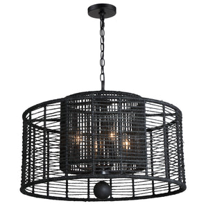 Jayda 25'' Four Light Chandelier, Matte Black - Main Product Image.jpg