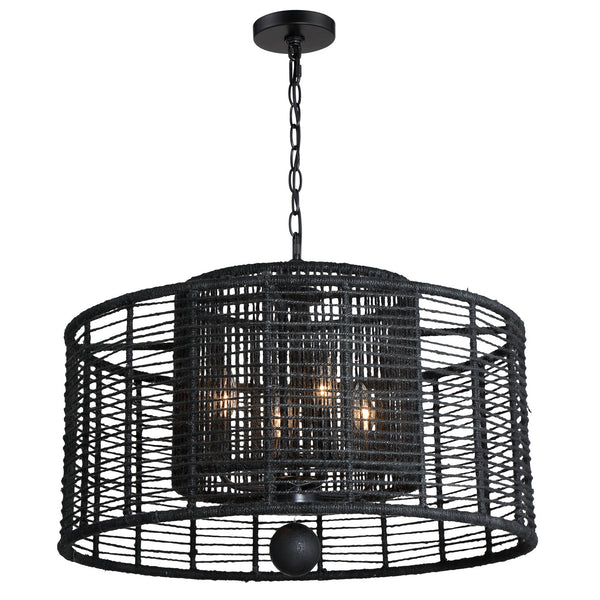 Jayda 25'' Four Light Chandelier, Matte Black - Main Product Image.jpg