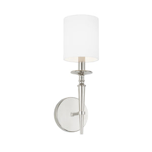 Aurora 5" One Light Wall Sconce, Polished Nickel