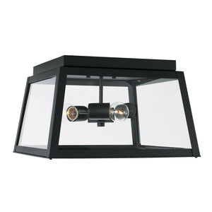 Layton 9'' Three Light Outdoor Flush Mount, Black - Main Product Image.jpg