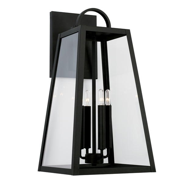 Layton 23.25'' Four Light Outdoor Wall Lantern, Black - Main Product Image.jpg