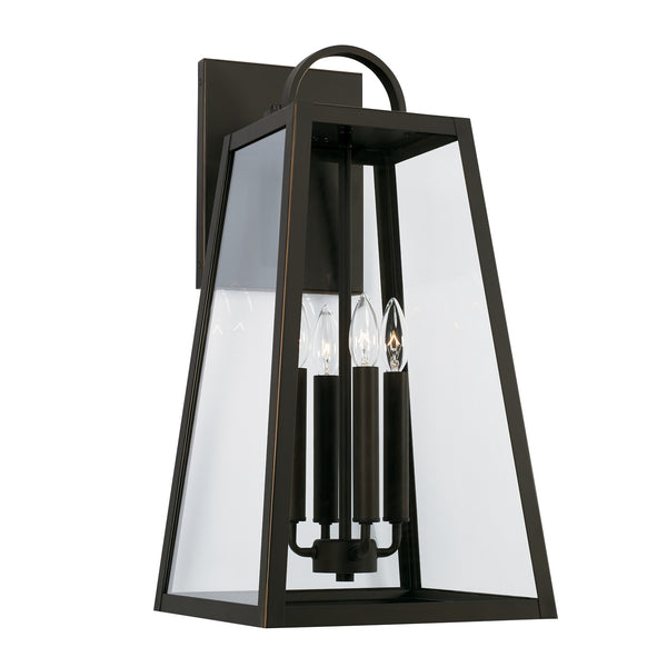Layton 23.25'' Four Light Outdoor Wall Lantern, Oiled Bronze - Main Product Image.jpg