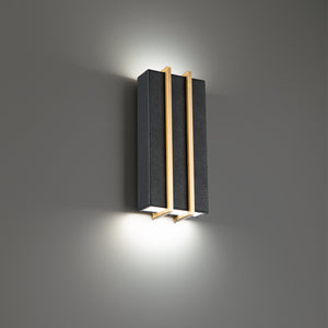 FM Modern 5.5'' LED Wall Sconce, Black and Aged Brass - Main Product Image.jpg