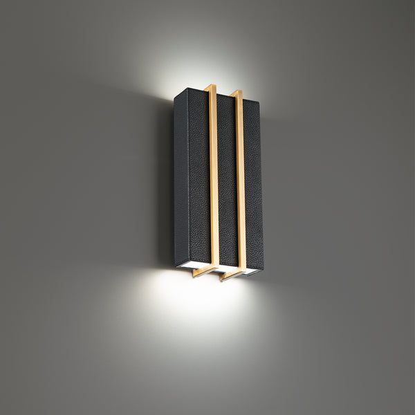 FM Modern 5.5'' LED Wall Sconce, Black and Aged Brass - Main Product Image.jpg