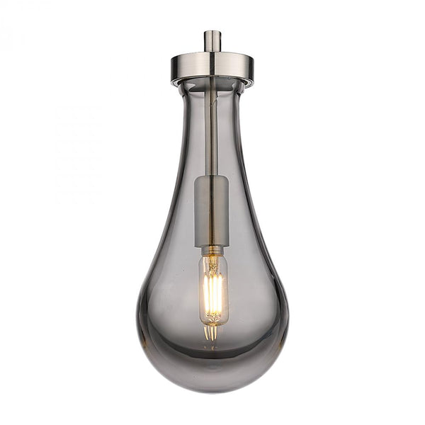 Nouvelle Drop 17" Three Lights Multi Pendant, Polished Nickel