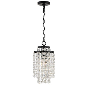 Gabriana 7'' One Light Chandelier, Matte Black - Main Product Image.jpg