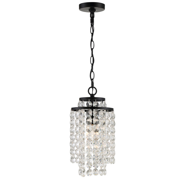 Gabriana 7'' One Light Chandelier, Matte Black - Main Product Image.jpg