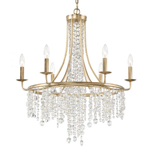 Gabriana 28'' Six Light Chandelier, Antique Gold Alt 5.jpg