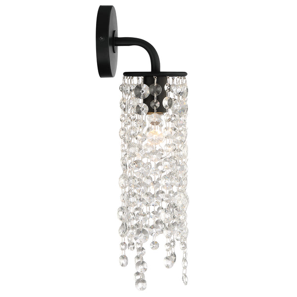 Gabriana 4'' One Light Wall Sconce, Matte Black Alt 4.jpg