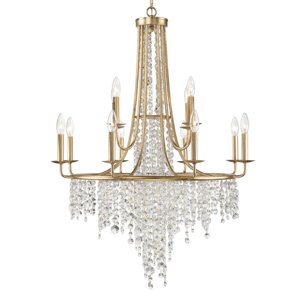Gabriana 30'' 12 Light Chandelier, Antique Gold Alt 5.jpg