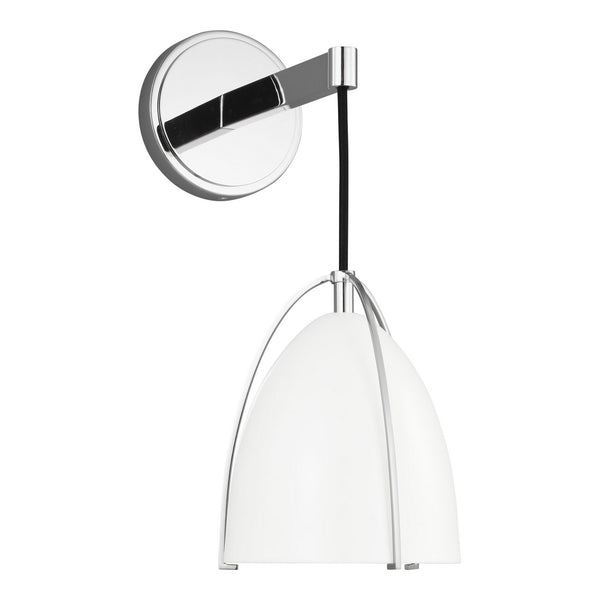 Norman 6" One Light Wall / Bath Sconce, Chrome