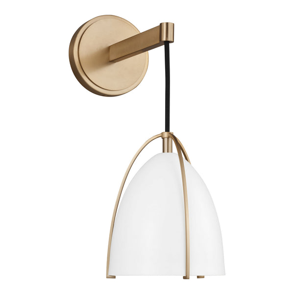 Norman 6" One Light Wall / Bath Sconce, Satin Brass