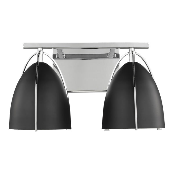 Norman 15" Two Light Wall / Bath, Chrome