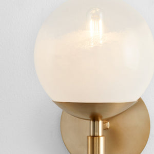 Verdant 7" One Light Wall Sconce, Aged Brass