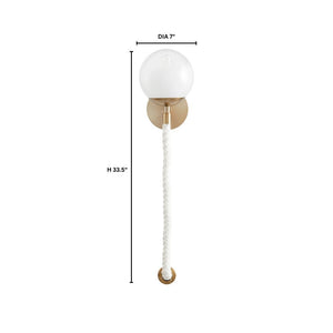 Verdant 7" One Light Wall Sconce, Aged Brass