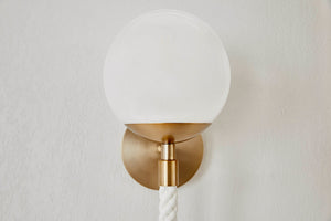 Verdant 7" One Light Wall Sconce, Aged Brass