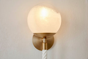 Verdant 7" One Light Wall Sconce, Aged Brass
