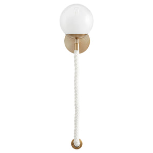 Verdant 7" One Light Wall Sconce, Aged Brass