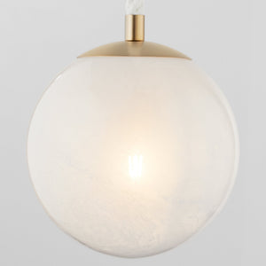 Verdant 12" One Light Pendant, Aged Brass
