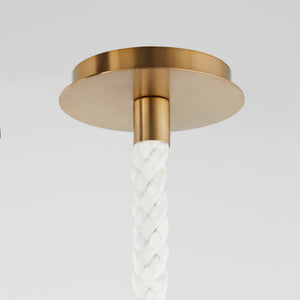Verdant 12" One Light Pendant, Aged Brass