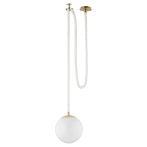 Verdant 12" One Light Pendant, Aged Brass
