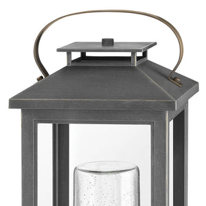 Aether 9" One Light Large Pier Mount Lantern, Ash Bronze