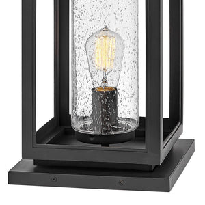 Aether 9" One Light Large Pier Mount Lantern, Black