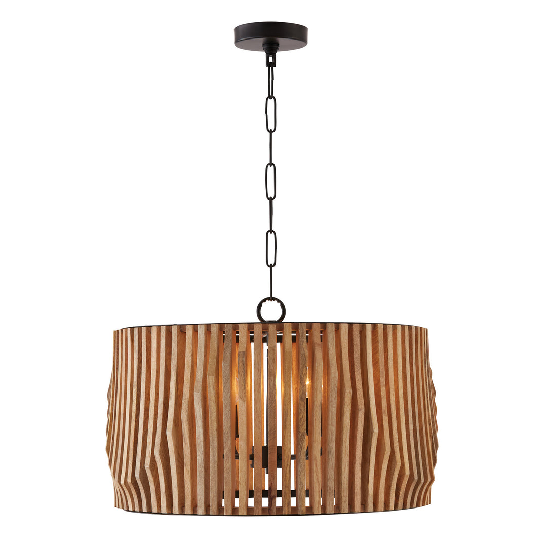 Archie 24'' Four Light Pendant, Light Wood and Matte Black - Main Product Image.jpg