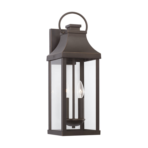 Lincoln 20.75'' Two Light Outdoor Wall Lantern, Oiled Bronze - Main Product Image.jpg