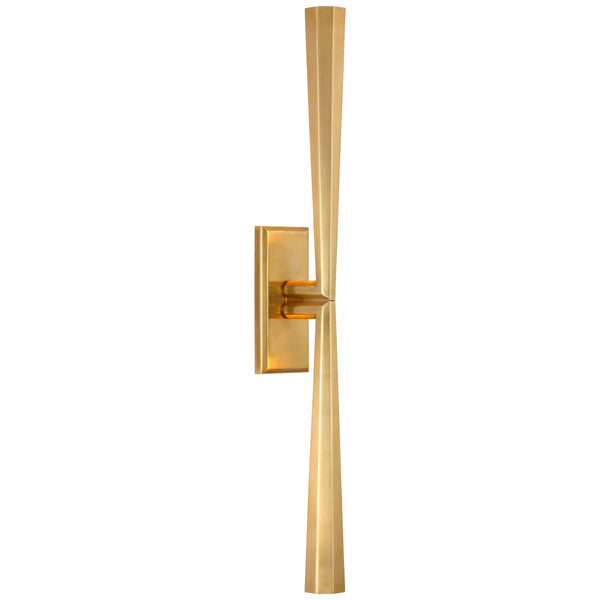 Galahad 3" LED Wall Sconce, Hand-Rubbed Antique Brass