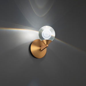 FM Modern 5.5'' LED Wall Sconce, Aged Brass - Main Product Image.jpg