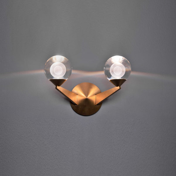 FM Modern 14.88'' LED Wall Sconce, Aged Brass - Main Product Image.jpg