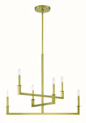 DeWitt 32'' Six Light Chandelier, Aged Brass - Main Product Image.jpg