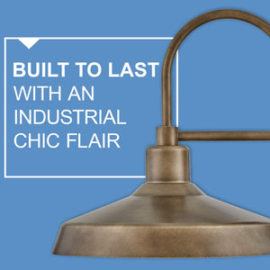 Spire 16" One Light Medium Wall Mount Barn Light, Burnished Bronze