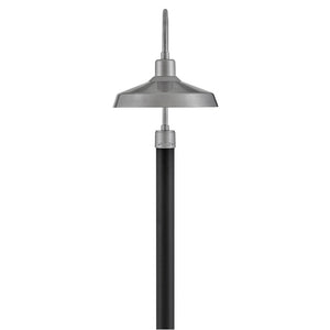 Spire 16" One Light Large Post Mount Lantern, Antique Brushed Aluminum