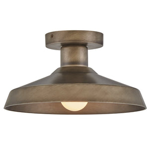 Spire 12" One Light Small Flush Mount, Burnished Bronze