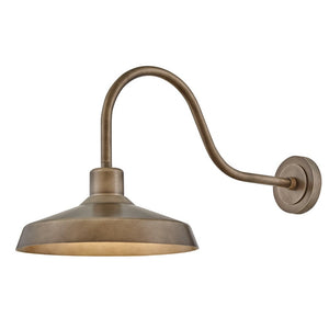 Spire 17" One Light Medium Wall Mount Barn Light, Burnished Bronze