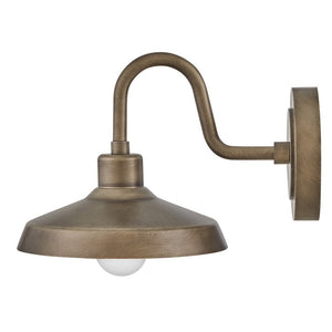 Spire 9" One Light Small Wall Mount Barn Light, Burnished Bronze