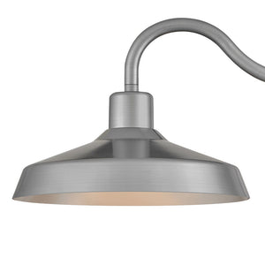 Spire 16" One Light Medium Wall Mount Lantern, Antique Brushed Aluminum