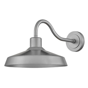 Spire 16" One Light Medium Wall Mount Lantern, Antique Brushed Aluminum