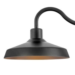 Spire 16" One Light Medium Wall Mount Lantern, Black