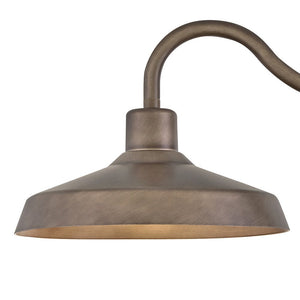 Spire 16" One Light Medium Wall Mount Lantern, Burnished Bronze