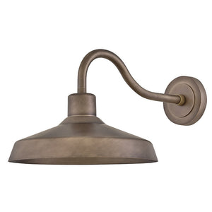 Spire 16" One Light Medium Wall Mount Lantern, Burnished Bronze