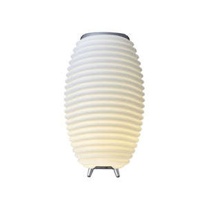 Synergy 16" Cordless Rechargeable Indoor/Outdoor Speaker Lamp, White