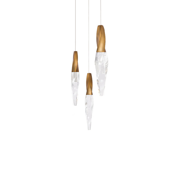 Kindjal 12'' LED Pendant, Aged Brass - Main Product Image.jpg