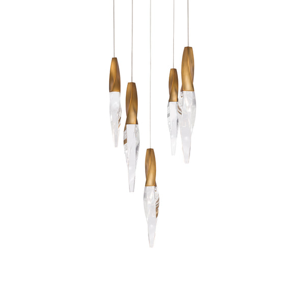 Kindjal 17'' LED Pendant, Aged Brass - Main Product Image.jpg