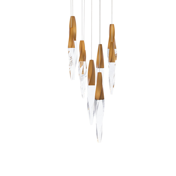 Kindjal 17'' LED Pendant, Aged Brass - Main Product Image.jpg