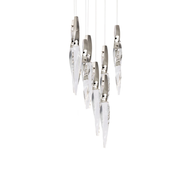 Kindjal 17'' LED Pendant, Polished Nickel - Main Product Image.jpg