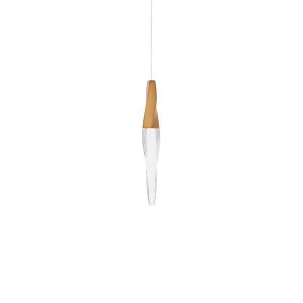 Kindjal 2'' LED Mini Pendant, Aged Brass - Main Product Image.jpg